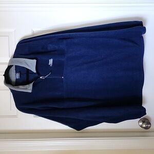Vintage XL Sport Illustrated quarter zip navy fleece pull over